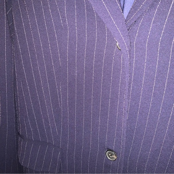 Aritzia Babaton Navy Pinstripe Trent Jacket 8 - Picture 14 of 15